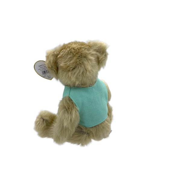 Ty Attic Treasures Collection OLIVIA Bear Blue vest Beanie Bear Jointed Posable - Picture 5 of 12
